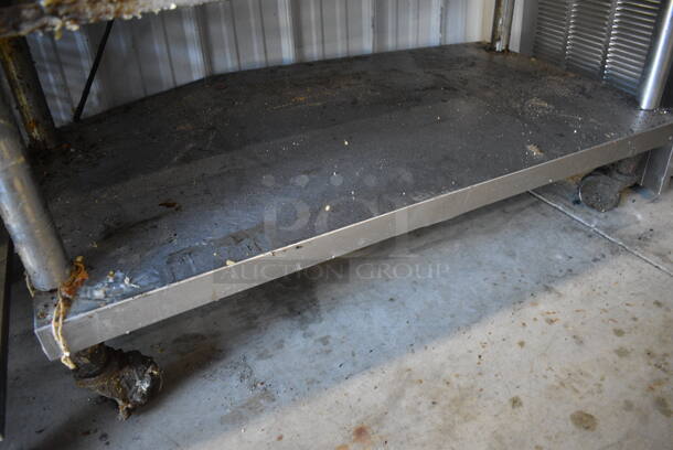 Vulcan Stainless Steel Commercial Natural Gas Powered Flat Top Griddle w/ Thermostatic Controls and Metal Under Shelf on Commercial Casters. 48x31x45.5 - Image 4 of 6