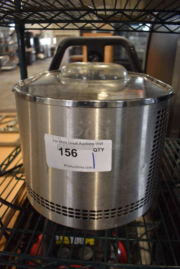 Musso Lussino L1 Stainless Steel Commercial Countertop Ice Cream Maker Batch Freezer. 115 Volts, 1 Phase. Tested and Working!