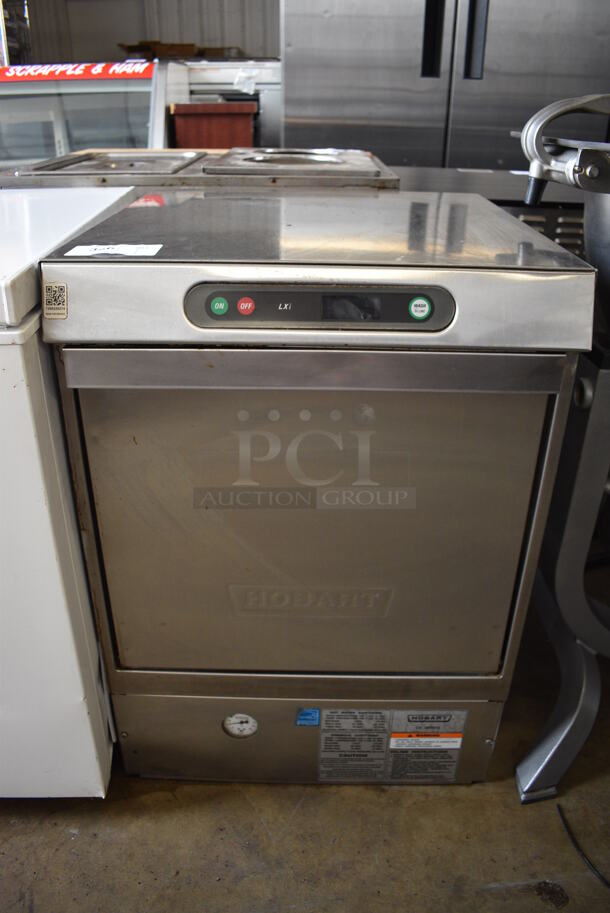 Hobart Model LXIH Stainless Steel Commercial Undercounter Hi Temp High Temperature Dishwasher. 120/208-240 Volts, 1 Phase. 24x26x34 - Image 1 of 6