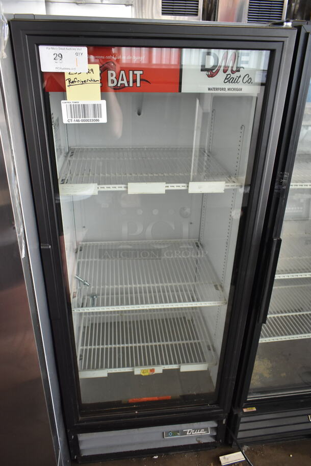 2017 True GDM-12-HC-LD ENERGY STAR Metal Commercial Single Door Reach In Cooler Merchandiser. 115 Volts, 1 Phase. Tested and Powers On But Does Not Get Cold