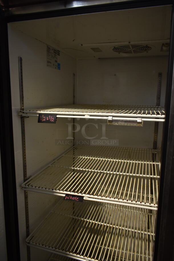 2014 True TG2R-2S ENERGY STAR Stainless Steel Commercial 2 Door Reach In Cooler w/ Poly Coated Racks on Commercial Casters. 115 Volts, 1 Phase. Tested and Working! - Image 4 of 9