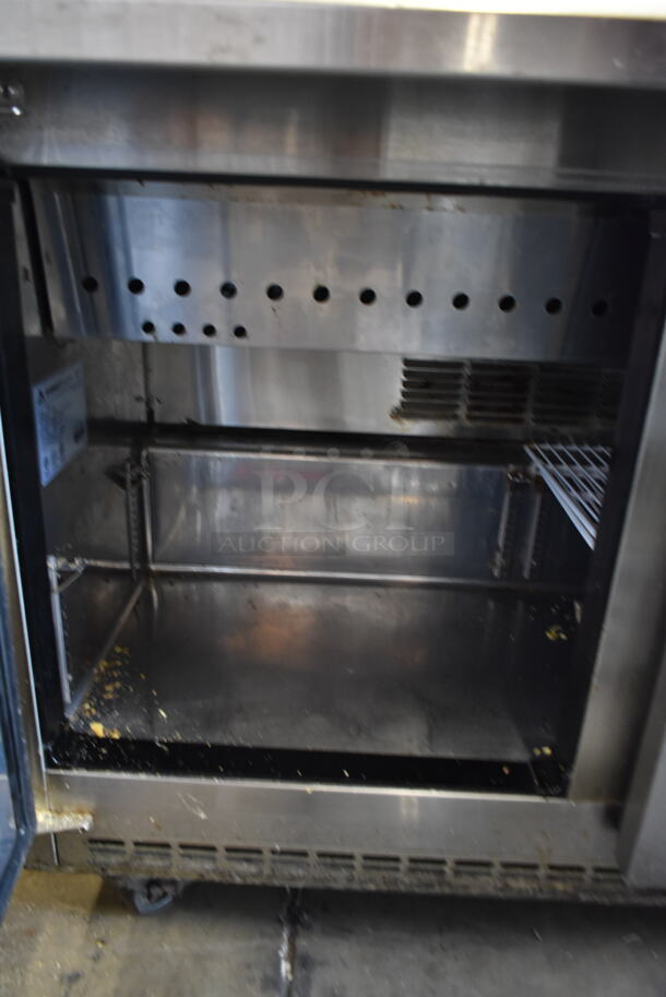 Everest EPBR2 Stainless Steel Commercial Sandwich Salad Prep Table Bain Marie Mega Top on Commercial Casters. 115 Volts, 1 Phase. Tested and Working! - Image 5 of 7