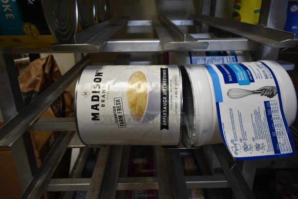 Metal Commercial #10 Can Rack. Does Not Include Contents. (dish room) - Image 6 of 8