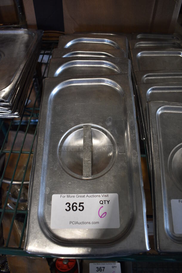 6 Stainless Steel 1/3 Size Drop In Bin Lids. 6 Times Your Bid! - Image 1 of 2