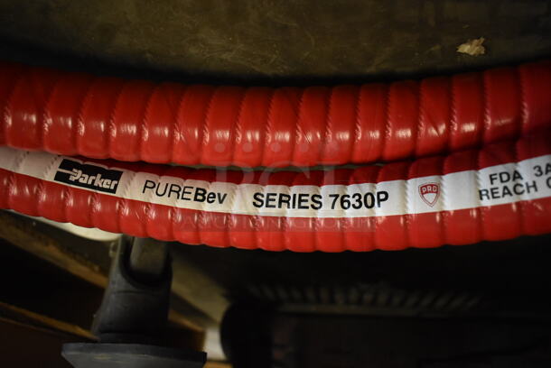 BRAND NEW SCRATCH AND DENT! Parker PureBev Series 7630P Delivery and Suction Hose with Pro Cover and Crimp Ferrule / Clamp End Connections - Image 5 of 7