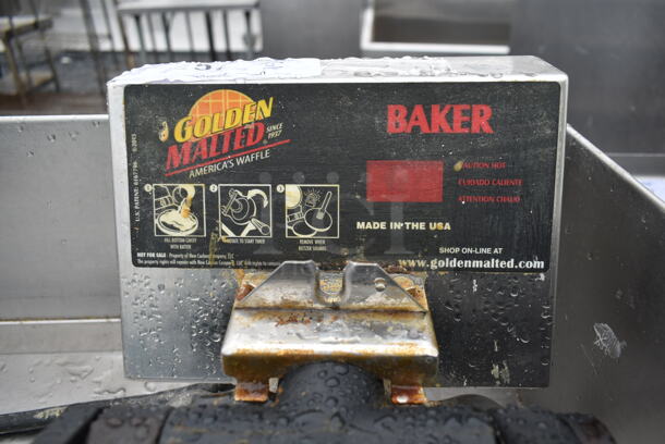 RT-P Stainless Steel Commercial Countertop Waffle Maker. 120 Volts, 1 Phase. Tested and Working! - Image 3 of 5