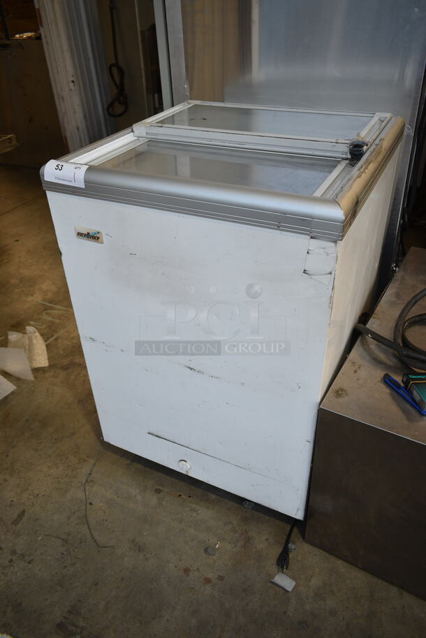 Excellence ISL-5D Metal Freezer Merchandiser on Commercial Casters. 115 Volts, 1 Phase. Tested and Working! - Image 3 of 8