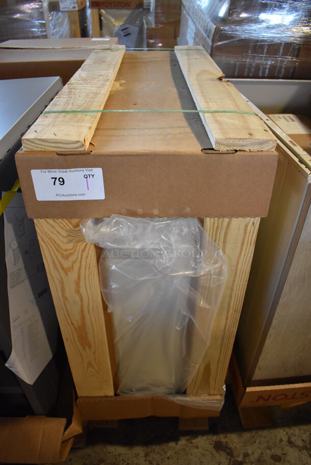 BRAND NEW IN CRATE! Royston 62091077-296 Gray Wood Pattern Cabinet. 12x29x27 - Image 2 of 9