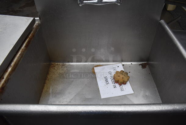 Stainless Steel Commercial Single Bay Sink w/ Faucet and Handles. 32x26x45 - Image 4 of 4