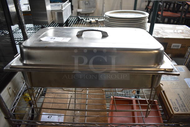 Metal Chafing Dish w/ Drop In and Lid. 24x14x14
