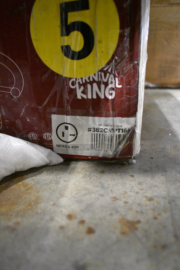 BRAND NEW SCRATCH AND DENT! Carnival King 382CMPT16A Stainless Steel 16" Round Portable Steel Crepe Maker. 120 Volts, 1 Phase. Tested and Working! - Image 3 of 3