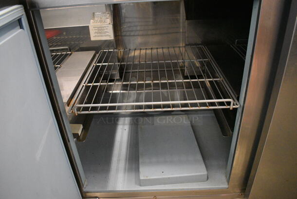 2010 Delfield 4472N-30M Stainless Steel Commercial Sandwich Salad Prep Table on Commercial Casters. 115 Volts, 1 Phase. 72x30x45.5. Tested and Powers On But Does Not Get Cold - Image 9 of 11