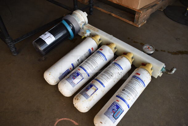 3M Water Filtration System w/ 4 Cartridges. 28x5x19 - Image 2 of 5