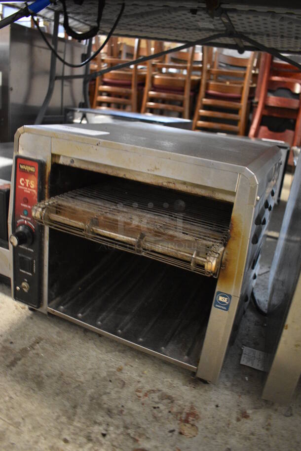 Waring Model CTS1000 Stainless Steel Commercial Countertop Conveyor Toaster Oven. 120 Volts, 1 Phase. 16x16x13. Tested and Working! - Image 2 of 5