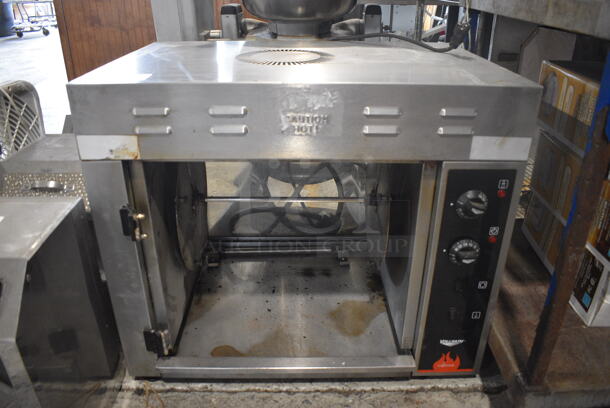 Vollrath Model CGA 8008 Stainless Steel Commercial Countertop Electric Powered Rotisserie Oven. 220 Volts, 1 Phase. 29x21x25