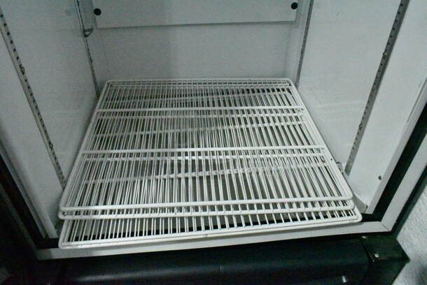 Pro-Kold CV16-ULH Metal Commercial Single Door Reach In Freezer Merchandiser w/ Poly Coated Racks on Commercial Casters. 115 Volts, 1 Phase. Tested and Powers On But Does Not Get Cold - Image 5 of 6