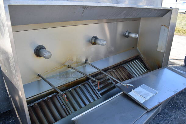 9' Captive Aire Stainless Steel Commercial SELF CONTAINED Grease Hood w/ Make Up Air Vent. 108x24x66 - Image 3 of 8