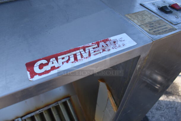 9' Captive Aire Stainless Steel Commercial SELF CONTAINED Grease Hood w/ Make Up Air Vent. 108x24x66 - Image 6 of 8
