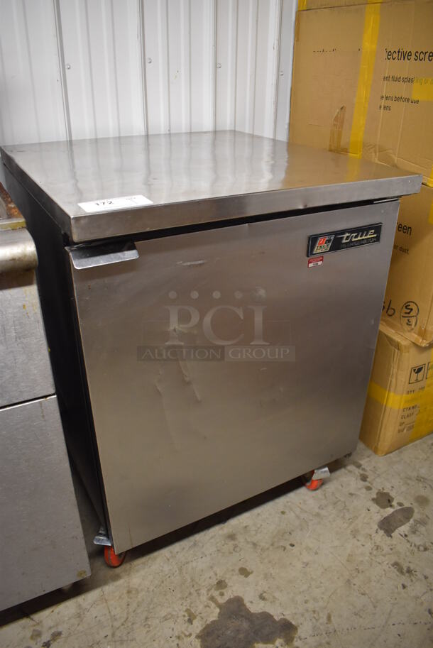 True TUC-27 Stainless Steel Commercial Single Door Undercounter Cooler on Commercial Casters. 115 Volts, 1 Phase. 27.5x30x36. Tested and Working! - Image 3 of 5
