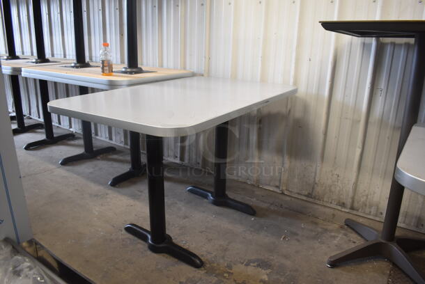 2 Dining Height Tables with 2 Straight Bases. 2 Times Your Bid! - Image 2 of 4