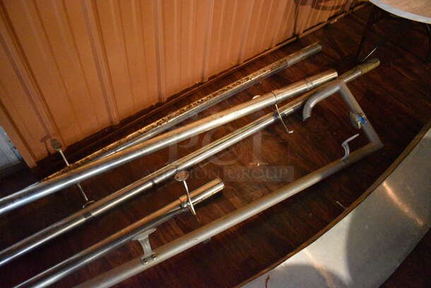 ALL ONE MONEY! Lot of Metal Foot Rails. Includes 85". (lounge) - Image 3 of 4