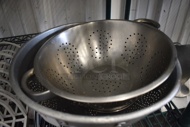 2 Various Metal Colanders. Includes 13x13x6. 2 Times Your Bid! - Image 2 of 2