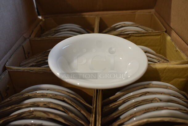 48 BRAND NEW IN BOX! Tuxton White Ceramic Bowls. 4.5x4.5x1. 48 Times Your Bid!