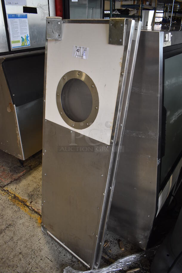 2 Eliason Metal Swinging Kitchen Doors. 20x4x58. 2 Times Your Bid! - Image 3 of 5