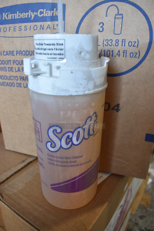 Box of 2 Scott Golden Lotion Skin Cleanser and Enriched Lotion Soap. 