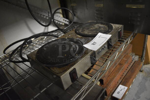 2015 Bunn WX2 Stainless Steel Commercial Countertop 2 Burner Coffee Pot Warmer. 120 Volts, 1 Phase. 14x7x2. Item Was in Working Condition on Last Day of Business. (kitchen) - Image 2 of 4