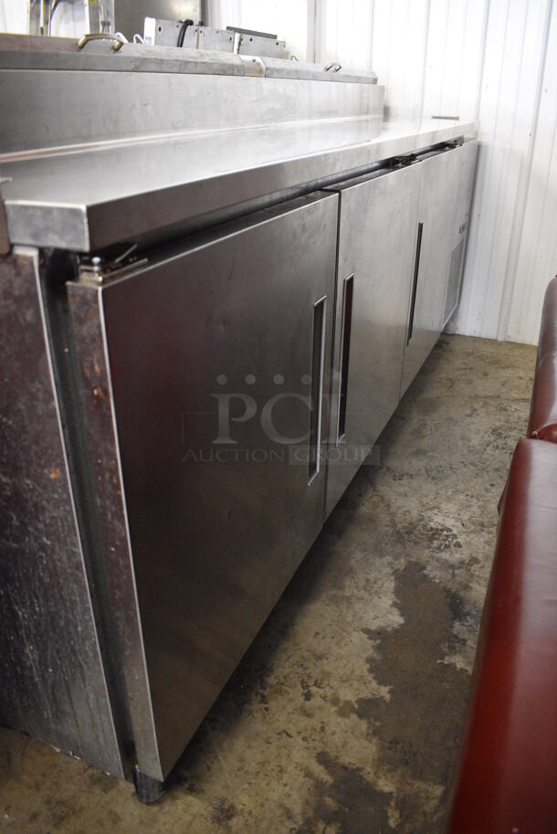 Kairak Model EDFT90 Stainless Steel Commercial Prep Table on Commercial Casters. 115 Volts, 1 Phase. 93x33x46. Tested and Working! - Image 3 of 12
