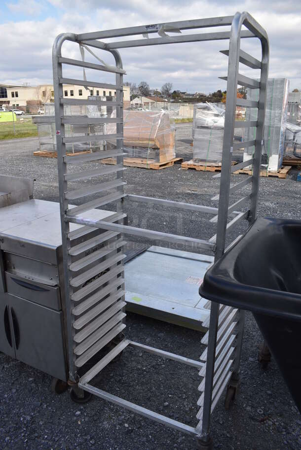 Metal Commercial Pan Transport Rack on Commercial Casters. 28x18x70 - Image 3 of 4