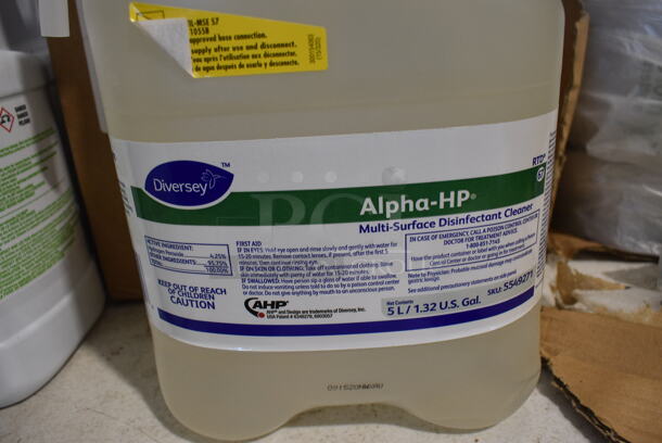 2 Boxes of BRAND NEW Diversey Alpha HP Multi Surface Disinfectant Cleaner. 2 Times Your Bid! - Image 3 of 5