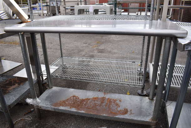 Stainless Steel Table w/ Under Shelf. 48x18x36 - Image 3 of 4