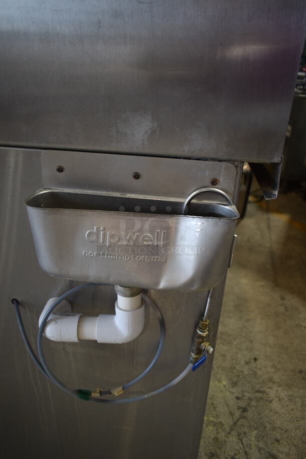 Stainless Steel Commercial Counter w/ Sink Bay, Spray Nozzle Attachment and 2 Wood Pattern Doors. - Image 3 of 6