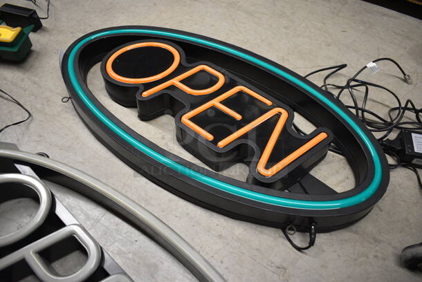 Open Light Up Sign. 27x2x13. Tested and Working! - Image 3 of 5