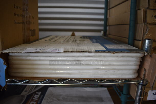 6 BRAND NEW IN BOX! San Jamar White Cutting Boards. 15x20x0.5. 6 Times Your Bid! - Image 1 of 3