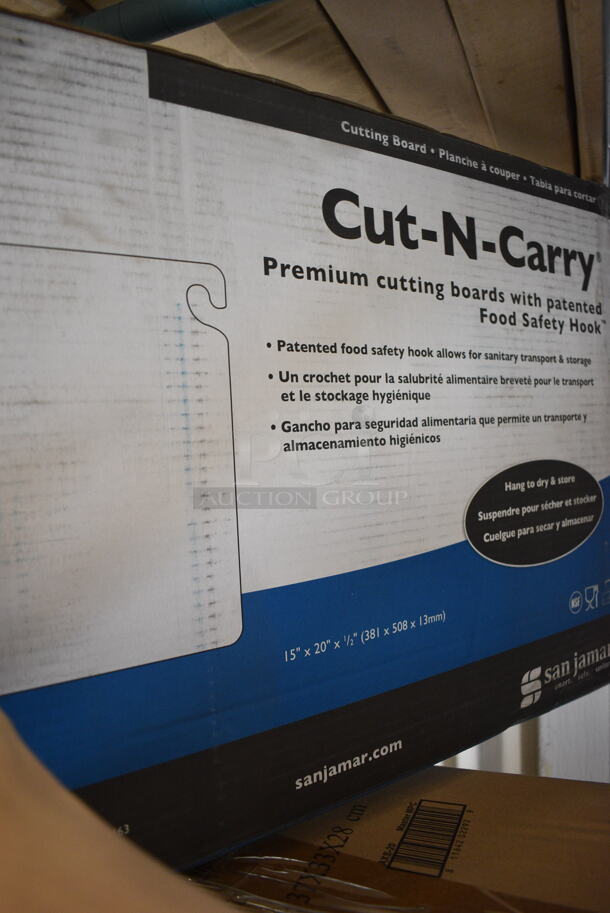 6 BRAND NEW IN BOX! San Jamar White Cutting Boards. 15x20x0.5. 6 Times Your Bid! - Image 3 of 3