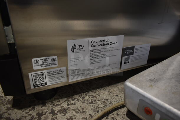 BRAND NEW SCRATCH AND DENT! Cooking Performance Group CPG 351COHD4M Stainless Steel Commercial Countertop Electric Powered Half Size Convection Oven. 208-240 Volts, 1 Phase. Tested and Working! - Image 5 of 5