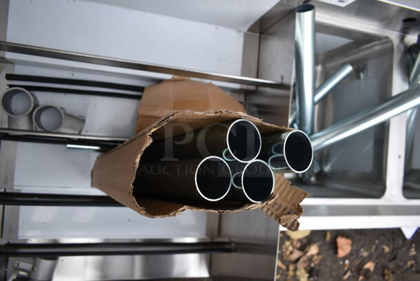 BRAND NEW SCRATCH AND DENT! Regency 600LDR2318 Stainless Steel Commercial Bottle Display Merchandiser w/ Legs. - Image 4 of 4