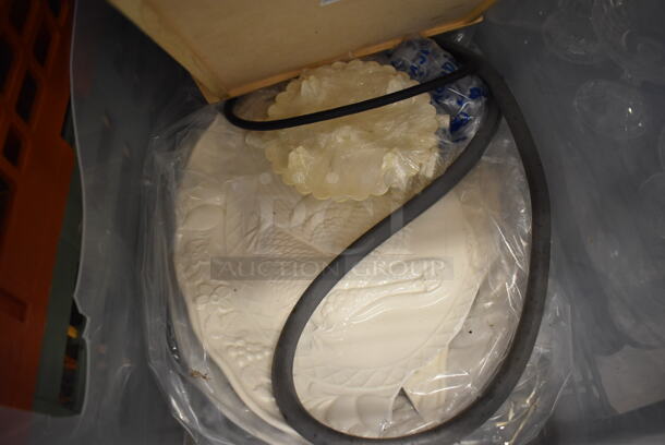 ALL ONE MONEY! Tier Lot of Various Items Including Glasses, Dish Caddies and Plates  - Image 8 of 10