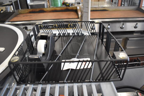 Black Metal Bin and Tape Dispenser  - Image 1 of 2