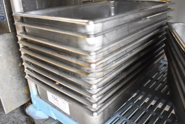 9 Stainless Steel Full Size Drop In Bins. 1/1x4. 9 Times Your Bid! - Image 4 of 4