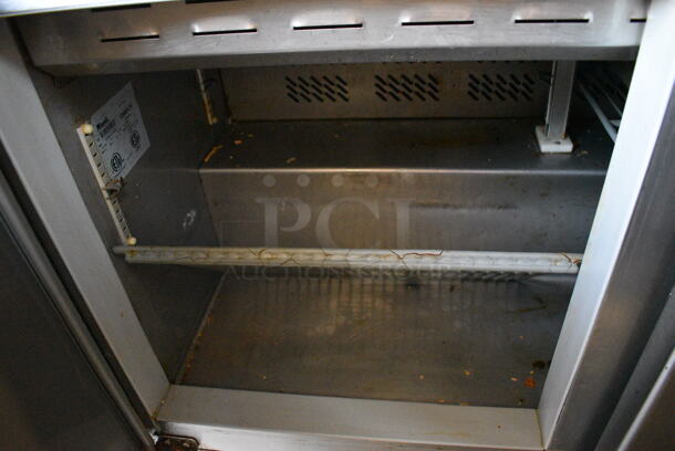 Migali G3-SP72-18 Stainless Steel Commercial Sandwich Salad Prep Table Bain Marie Mega Top on Commercial Casters. 115 Volts, 1 Phase. 72x30x44. Tested and Working! - Image 6 of 7