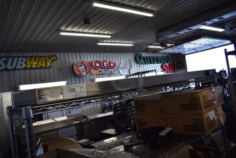 APW Wyott WS-60 Stainless Steel 60" Warming Strip. 120 Volts, 1 Phase.