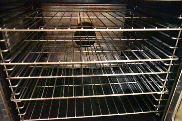 Garland Master 200 Stainless Steel Commercial Natural Gas Powered Full Size Convection Oven w/ View Through Doors, Metal Oven Racks and Thermostatic Controls.  - Image 3 of 4