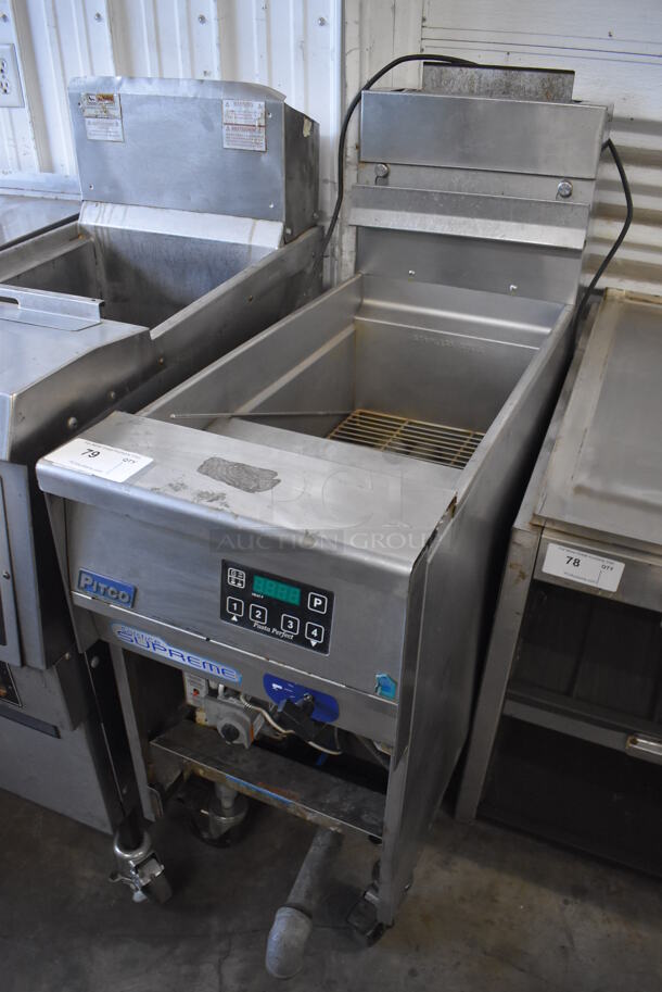 Pitco Frialator Solstice Supreme Stainless Steel Commercial Floor Style Pasta Cooker on Commercial Casters. 15.5x35x48 - Image 2 of 6
