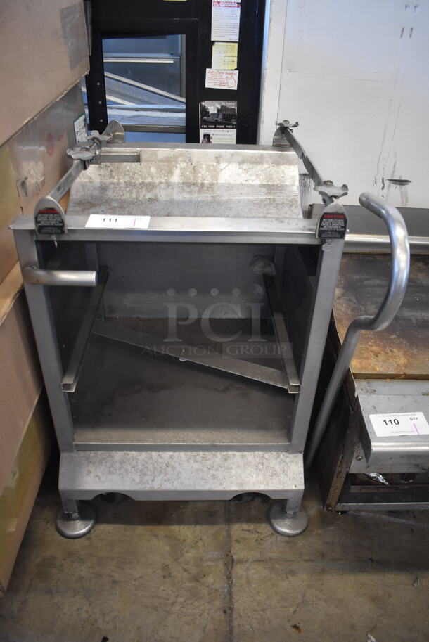 Stainless Steel Commercial Meat Slicer Stand. 25x32x34