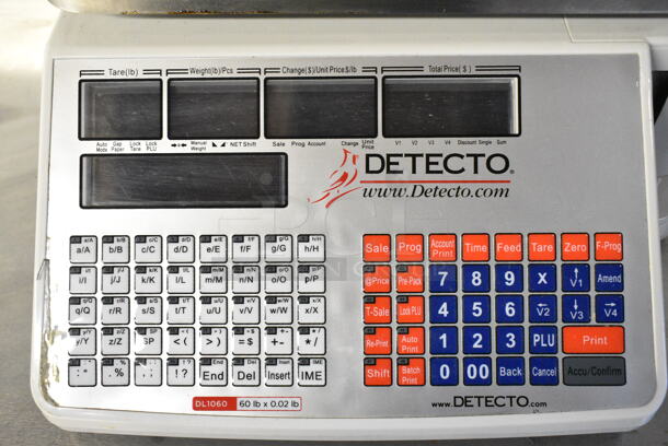 Detecto DL1060 60 lb. Digital Price Computing Scale with Printer. Tested and Working! - Image 4 of 9