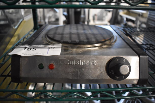 Cuisinart CB-30 Metal Countertop Electric Powered Single Burner Range. 120 Volts, 1 Phase. 11x12x3. Tested and Does Not Power On